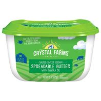 Beurre Tartinable Crystal Farms avec Huile de Canola
