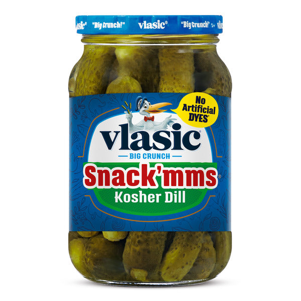 Cornichons mini Vlasic Snack'mms au vinaigre kosher - Compatible avec le régime cétogène