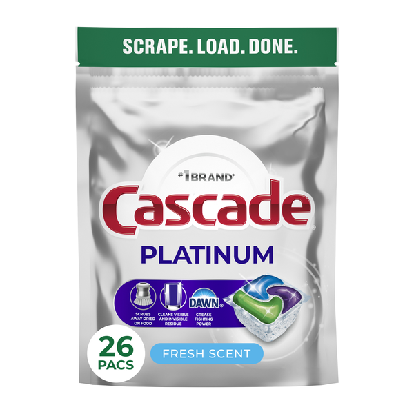 Cápsulas para lavavajillas Cascade Platinum - Aroma fresco
