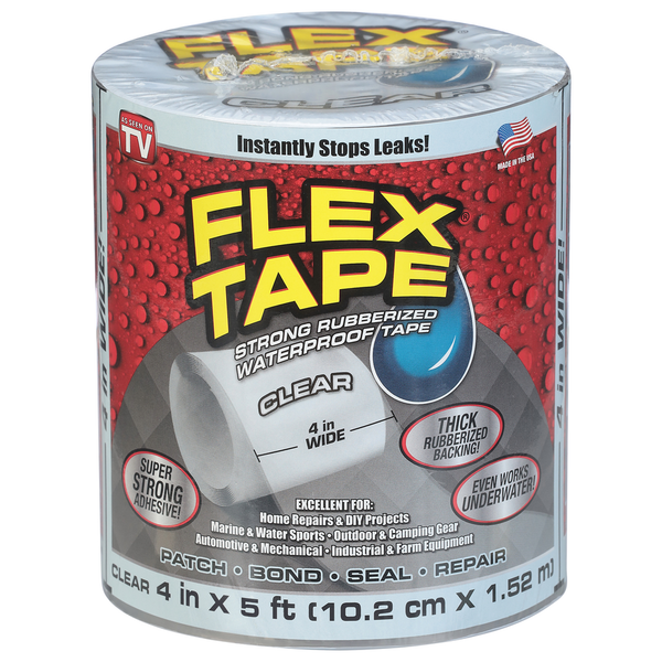FLEX TAPE Ruban adhésif transparent en caoutchouc résistant et étanche