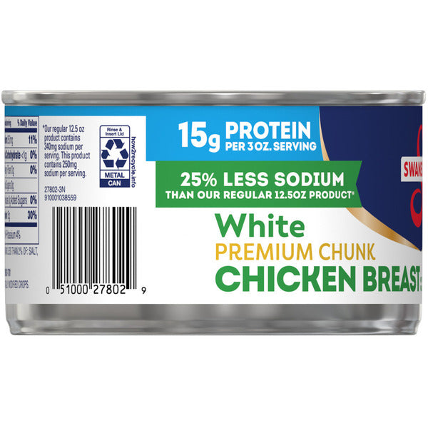 Swanson's Premium Chunk Canned Chicken Breast - 25% Less Sodium