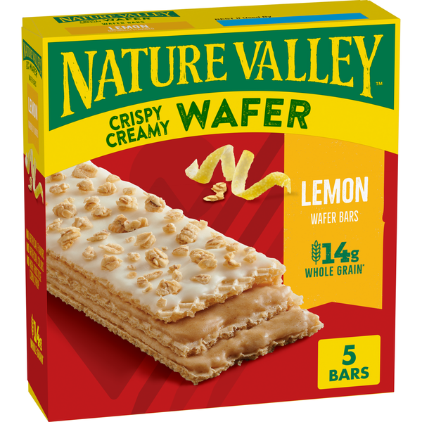 Barras de Wafle Cremosas y Crujientes de Limón Nature Valley