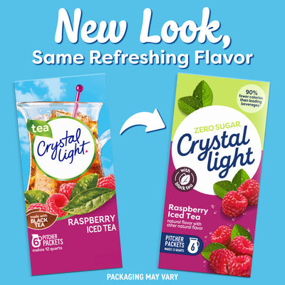 Mezcla de Bebida en Polvo de Té Helado de Frambuesa Crystal Light