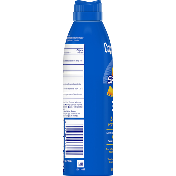 Spray solaire Coppertone Sport 4-en-1 Performance SPF 30