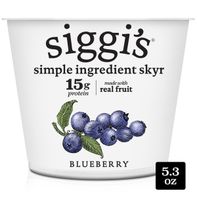 Yaourt non gras aux bleuets de style islandais Siggi's