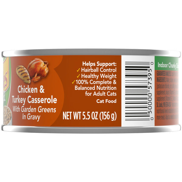 Purina Friskies Indoor Gravy Wet Cat Food - Chunky Chicken & Turkey Casserole