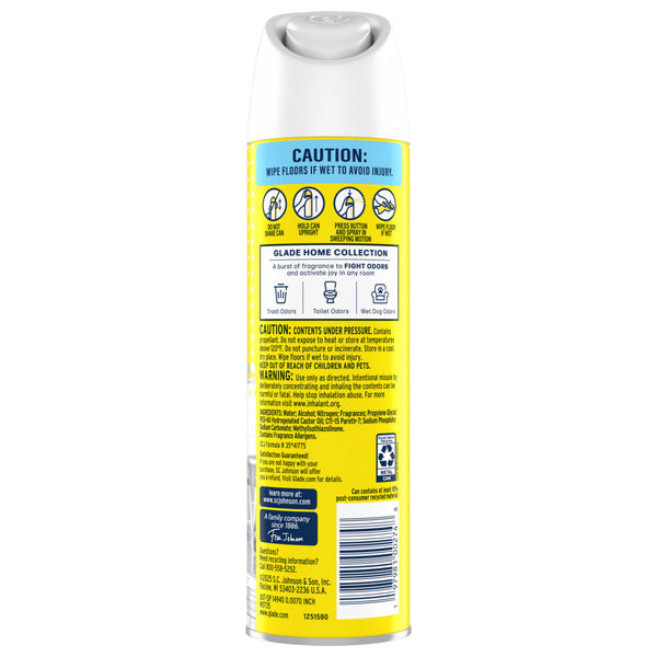 Glade Odor Fighting Air Freshener Spray - Lemon Scent