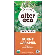 Chocolate Orgánico Alter Eco de Caramelo Quemado Oscuro