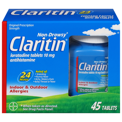 Comprimés d'allergie non somnolents Claritin 24 heures