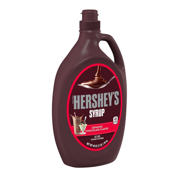 Hershey's Chocolate Flavored Syrup Bulk Bottle, 48 oz