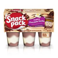 Snack Pack Chocolate Vanilla Flavored Pudding