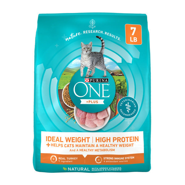 Purina ONE Alimentation Protéinée pour Chats en Surpoids avec Dinde