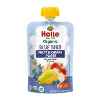 Holle Puré de Frutas y Cereales Orgánico - Pájaro Azul