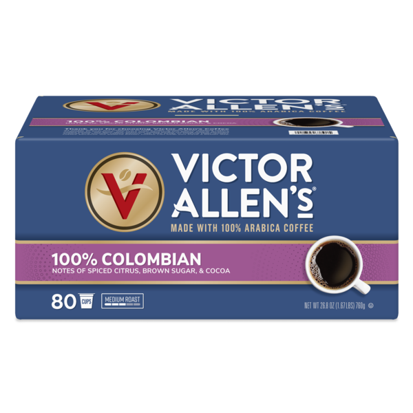 Cápsulas de café de tueste medio 100% colombiano de Victor Allen