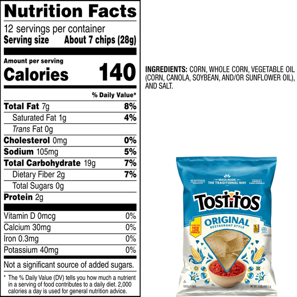 Tostitos Original Restaurant Style Tortilla Chips