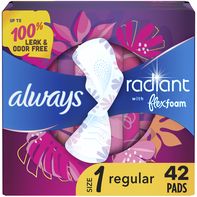 Always Radiant Regular Pads with Wings - Size 1