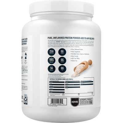 Isopure Proteína en Polvo Sin Sabor