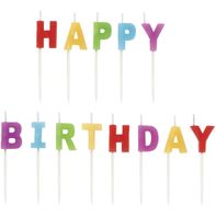 Wilton Happy Birthday Candle Pick Set, 13-Count