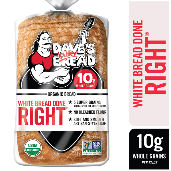 Artisan-Style Organic White Bread - 24 oz Loaf