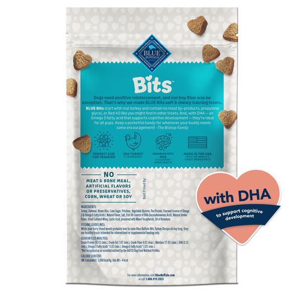 Blue Buffalo BLUE Bits Friandises Naturelles Douces et Humides pour Chien - Recette de Dinde