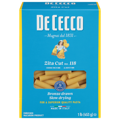 De Cecco Zita Cut Pasta, No. 118 - Premium Quality