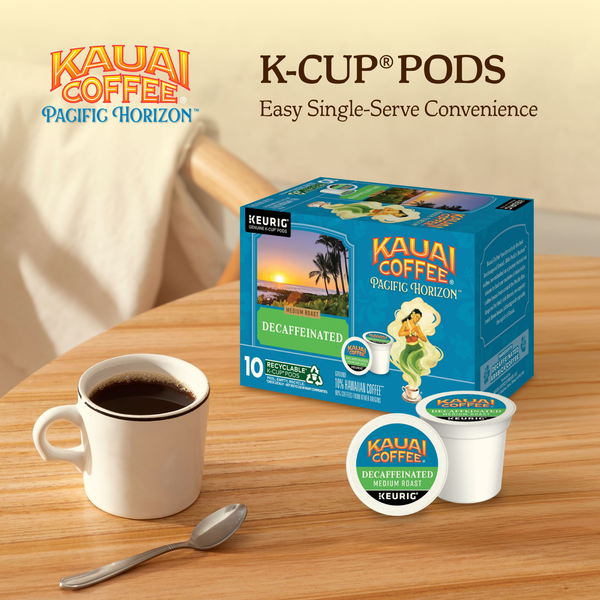 Kauai Coffee Decaffeinated Medium Roast K-Cup Pods