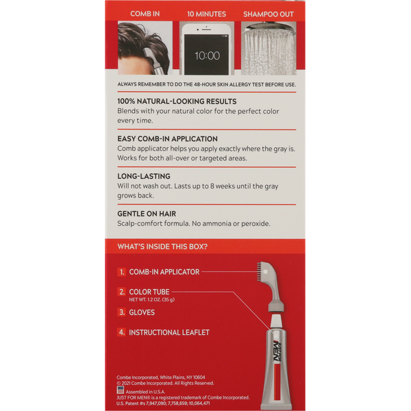 Just For Men Easy Comb-In Color, Marrón Medio A-35
