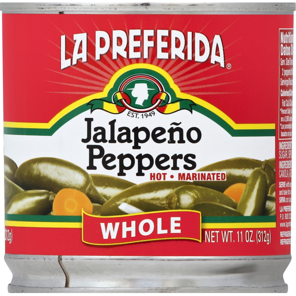 La Preferida Whole Marinated Jalapeno Peppers
