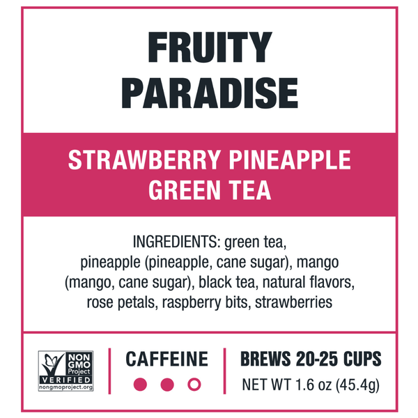 Tiesta Tea Fruity Paradise Fresa Piña Té Verde