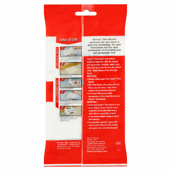 Tomcat Glue Boards - 4 Count for Effective Pest Control