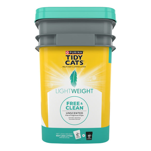 Purina Tidy Cats Arena de Gato Aglomerante de Bajo Polvo - Ligera y Sin Fragancia