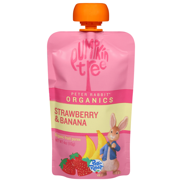Organic Strawberry & Banana Baby Food Puree