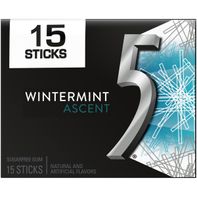 5 GUM Wintermint Ascent Sugar Free Chewing Gum