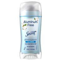 Secret Aluminum Free Deodorant for Women, Cotton
