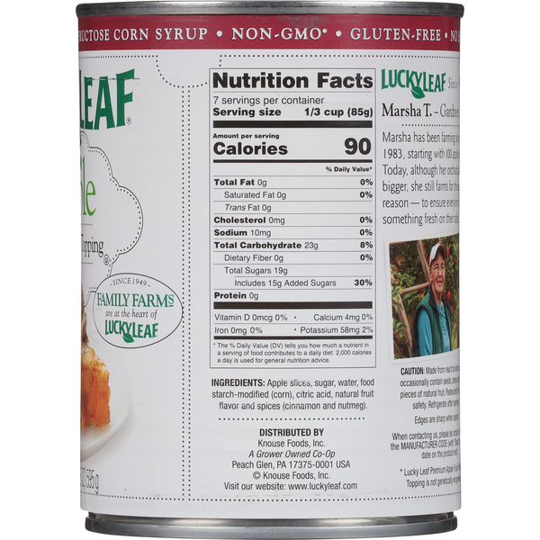 Lucky Leaf Premium Apple Fruit Filling or Topping