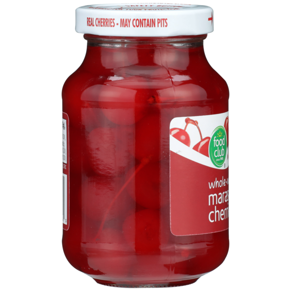 Cerises Maraschino Entières avec Tiges Food Club