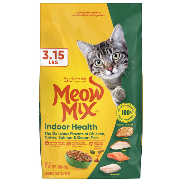 Meow Mix Indoor Health Croquettes pour Chats Adultes