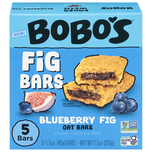 Barres d'avoine aux figues et myrtilles de Bobo