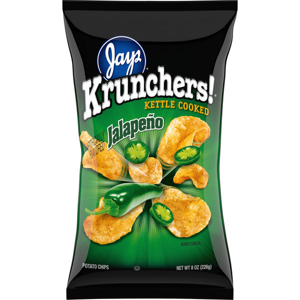 Krunchers Kettle Cooked Potato Chips - Jalapeno Flavor