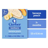 Gerber Teethers Banana Peach Gentle Teething Wafer