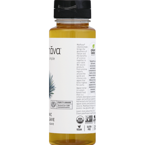 Madhava Jarabe de Agave Orgánico Ligero