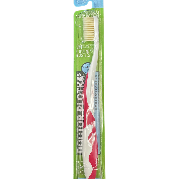 Brosse à dents rouge antimicrobienne Mouth Watchers pour adultes