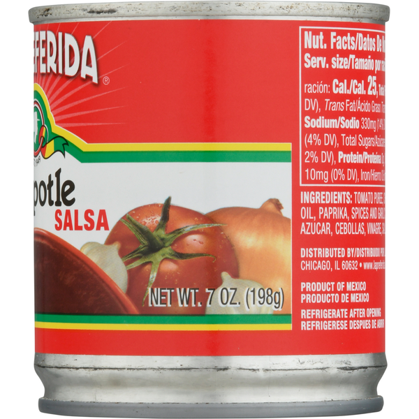 La Preferida Chipotle Salsa Picante Caliente