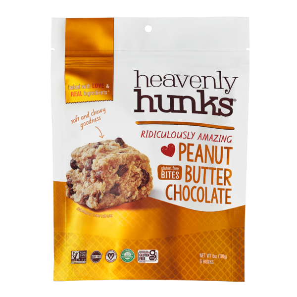 Barras de postre de mantequilla de maní y chocolate Heavenly Hunks
