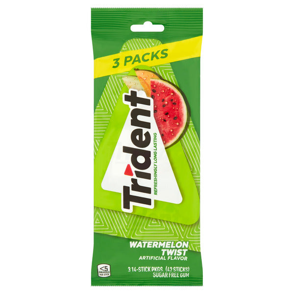 Trident Watermelon Twist Chewing Gum Sans Sucre