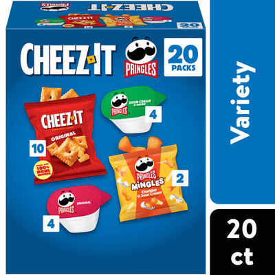 Cheez-It Variety Pack Snacks, Grab and Go, 20 Count