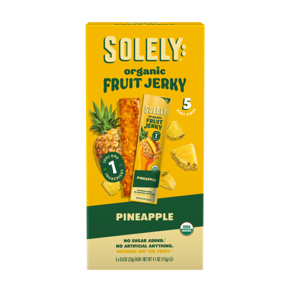 Solely Organic Pineapple Fruit Jerky Multipack