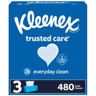 Kleenex Trusted Care Facial Tissues - Boîtes Plates (2 Paquet)
