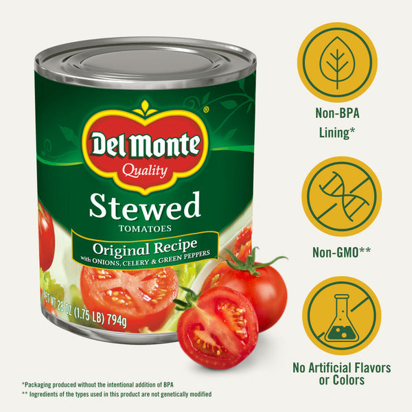 Tomates Guisados Originales Del Monte con Cebollas, Apio y Pimientos Verdes