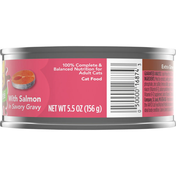 Purina Friskies Extra Gravy Pate Wet Cat Food with Salmon
